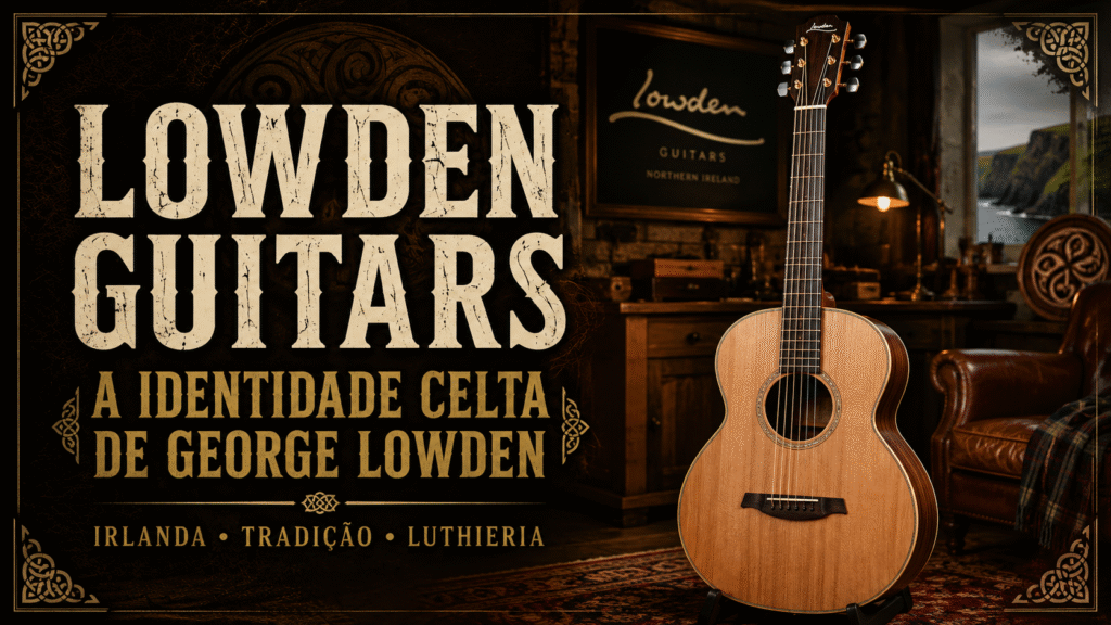 Violão Lowden selecionado pela curadoria Zanon Guitars, segmento boutique europeu
