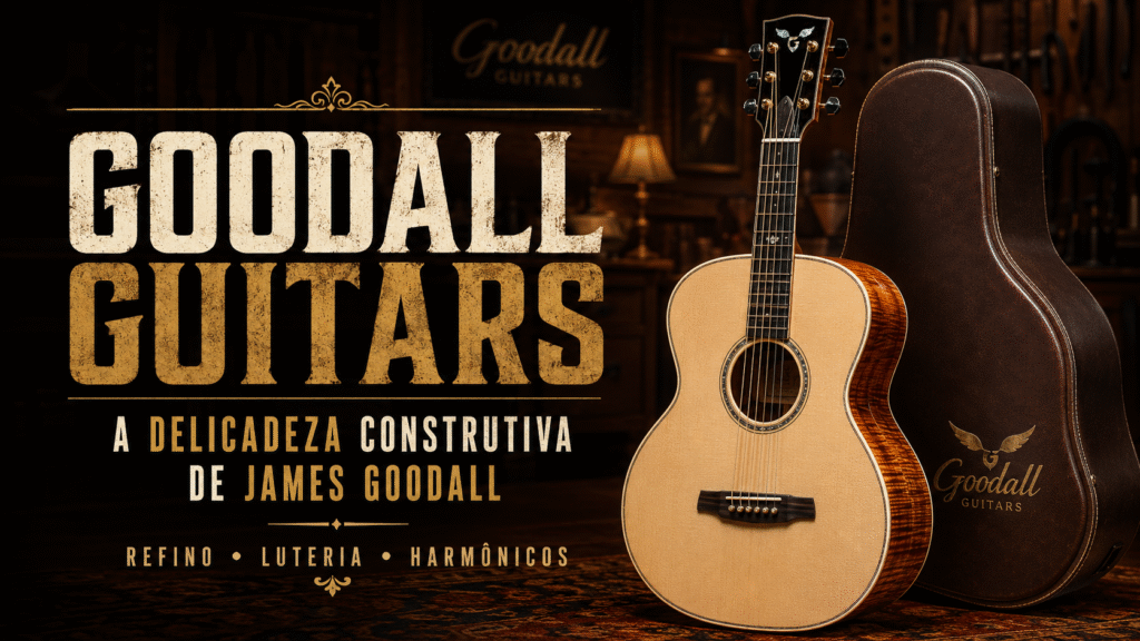 Violão Goodall selecionado pela curadoria Zanon Guitars, segmento boutique premium