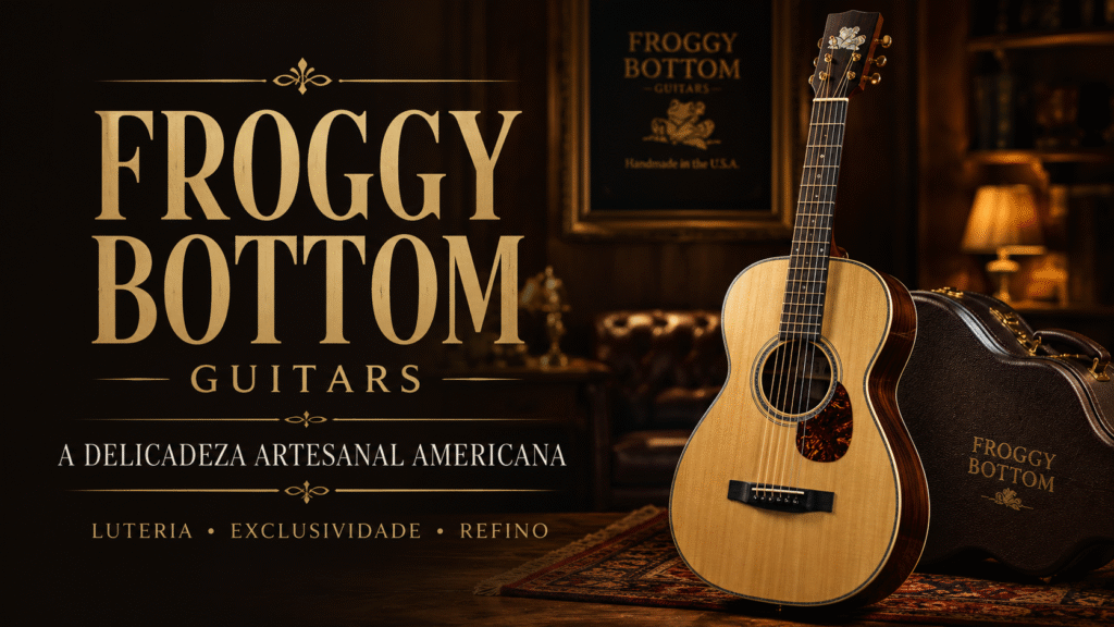 Violão Froggy Bottom selecionado pela curadoria Zanon Guitars, segmento boutique premium
