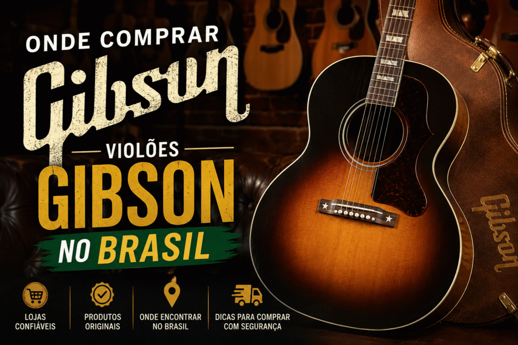 Violão Gibson Custom Shop disponível na Zanon Guitars