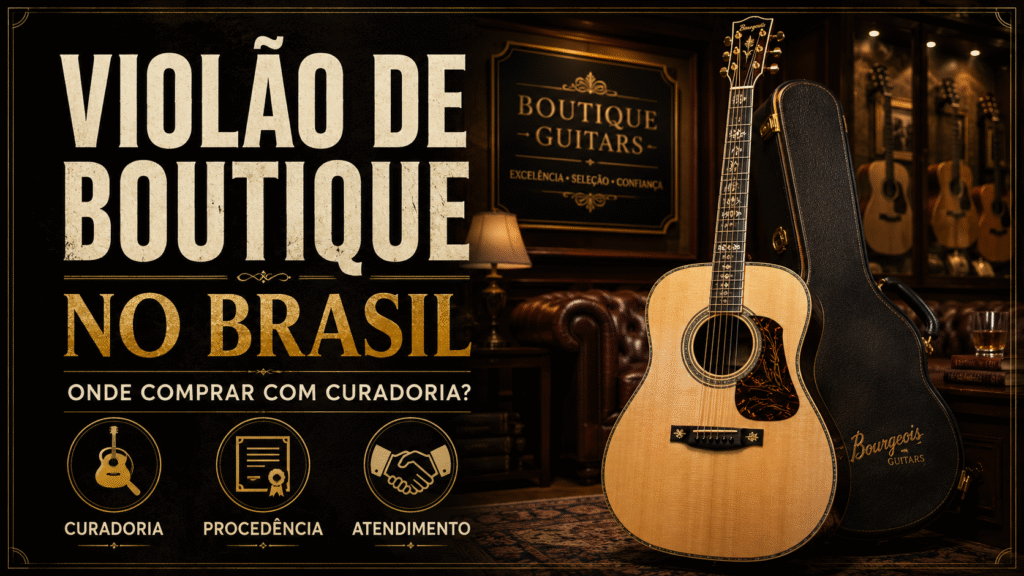 Violões boutique selecionados pela curadoria Zanon Guitars, segmento premium internacional