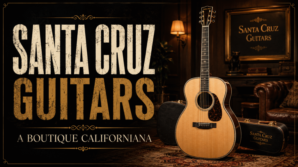 Violão Santa Cruz selecionado pela curadoria Zanon Guitars, segmento boutique premium