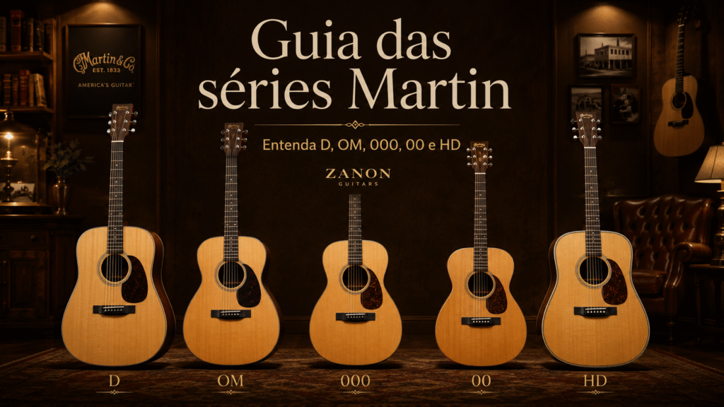 Guia das séries Martin: entenda D, OM, 000, 00 e HD